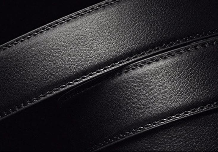 St. James - Cinturón de Piel Premium Ultraelegante y Flexible - Negro