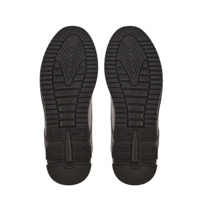 St. James - Oxford de Cuero Negro - Cordones Elásticos