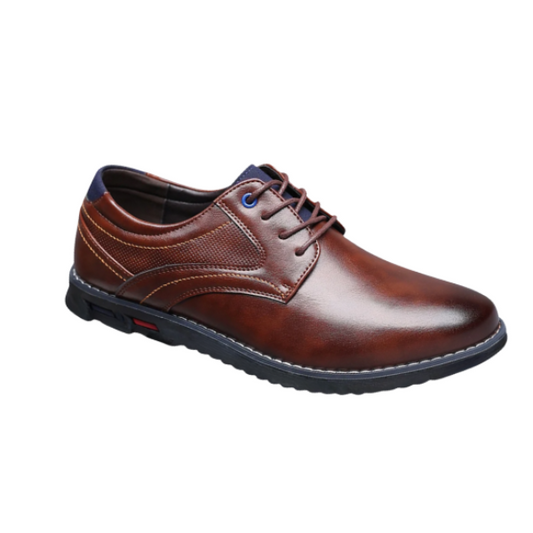 St. James - Oxford de Cuero Marrón - Cordones Elásticos