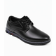 St. James - Oxford de Cuero Negro - Cordones Elásticos