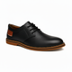 St. James - Zapato Oxford de Cuero Negro  | Cordones Elásticos