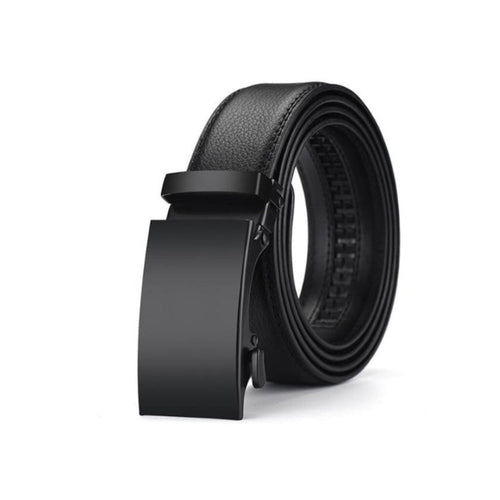 St. James - Cinturón de Piel Premium Ultraelegante y Flexible - Negro