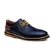St. James - Zapato Oxford de Cuero Azul | Cordones Elásticos